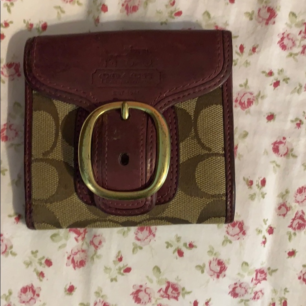 Authentic coach wallet